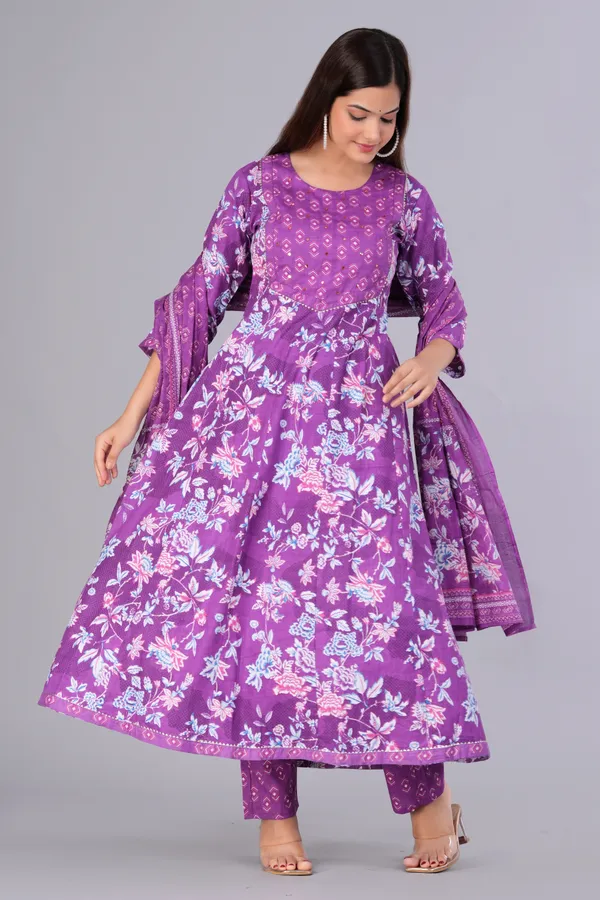 Purple_Kurta_Pant_Dupatta_Set_For_Women