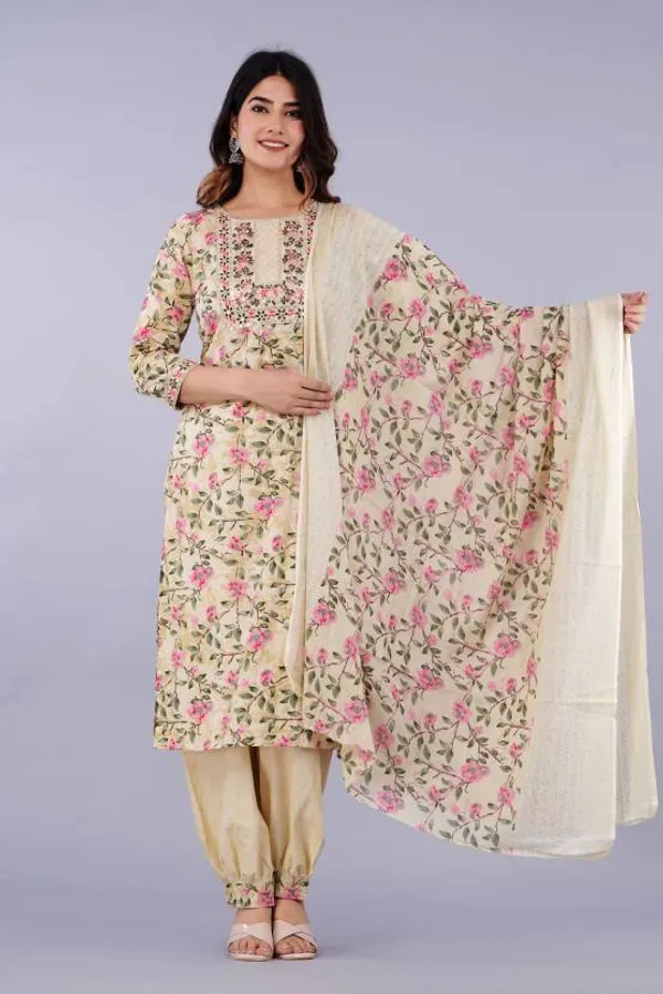 Yellow_Kurta_Patiala_Dupatta_Set_For_Women