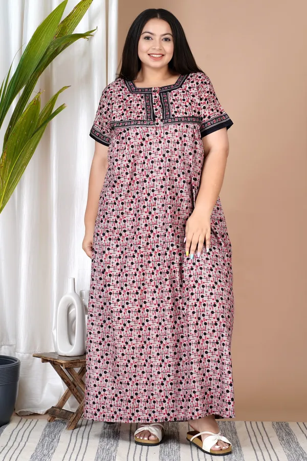 Combo_(_Pack_of_2)_Stylish_&_Elegant_Women_Nighty_(_Pink_&_Blue)