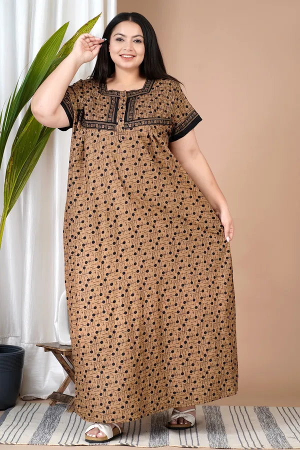 Combo_(_Pack_of_2)_Stylish_&_Elegant_Women_Nighty_(_Pink_&_Brown_)
