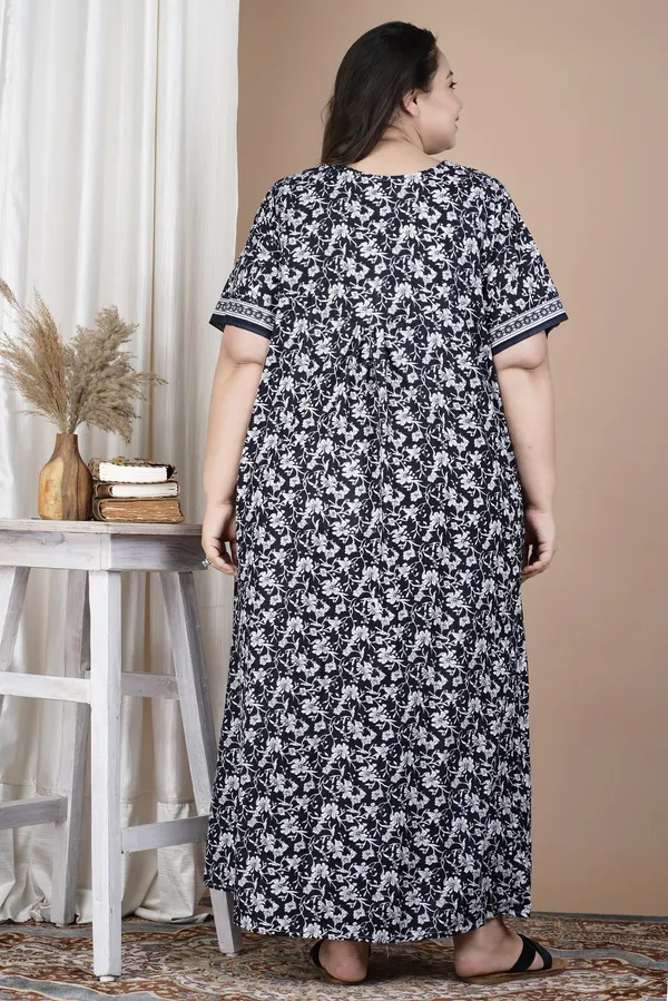 Combo_(_Pack_of_2)_Stylish_&_Elegant_Women_Nighty_(Brown_&_Black)