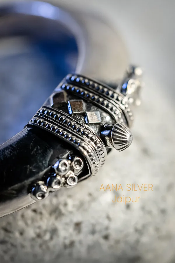 925_Pure_Sterling_Silver_|_Aabharan_Fine_Kada_|_Well_Stamped_&_Hallmarked