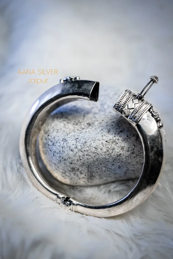 925_Pure_Sterling_Silver_|_Aabharan_Fine_Kada_|_Well_Stamped_&_Hallmarked