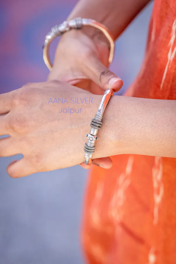 925_Pure_Sterling_Silver_|_Aabharan_Detailed_Everyday_Bangles_|_Well_Stamped_&_Hallmarked