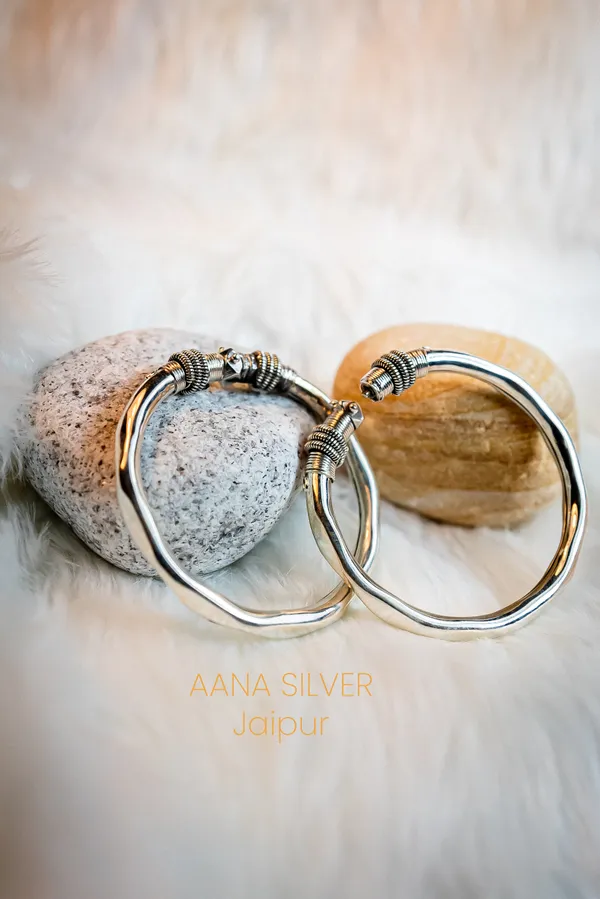 925_Pure_Sterling_Silver_|_Aabharan_Detailed_Everyday_Bangles_|_Well_Stamped_&_Hallmarked