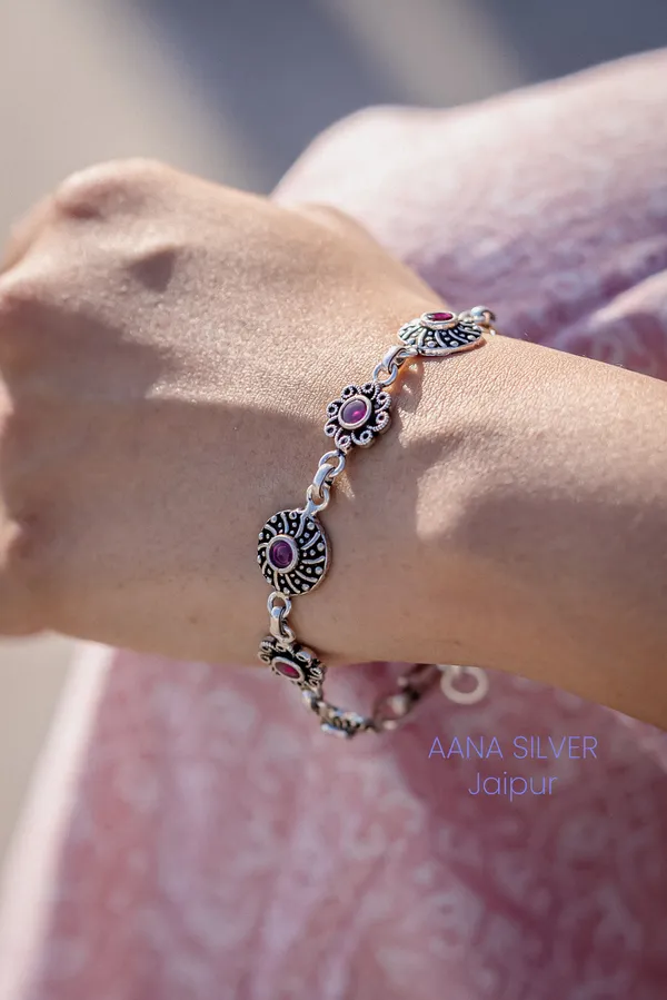 925_Pure_Sterling_Silver_|_Aabharan_Dual_Detailed_Bracelet_|_Well_Stamped_&_Hallmarked
