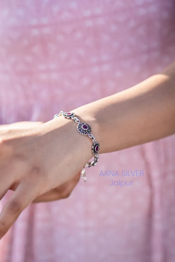 925_Pure_Sterling_Silver_|_Aabharan_Dual_Detailed_Bracelet_|_Well_Stamped_&_Hallmarked