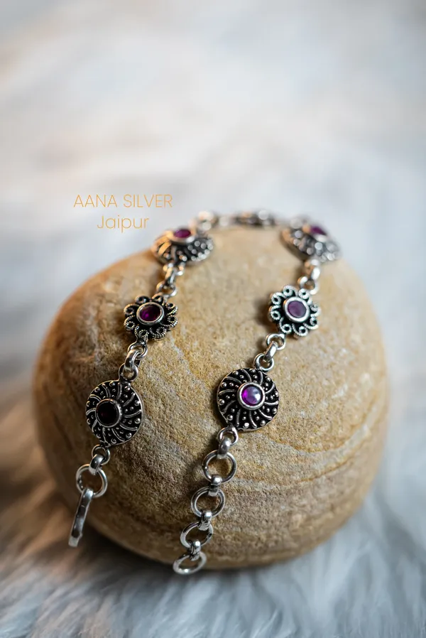 925_Pure_Sterling_Silver_|_Aabharan_Dual_Detailed_Bracelet_|_Well_Stamped_&_Hallmarked
