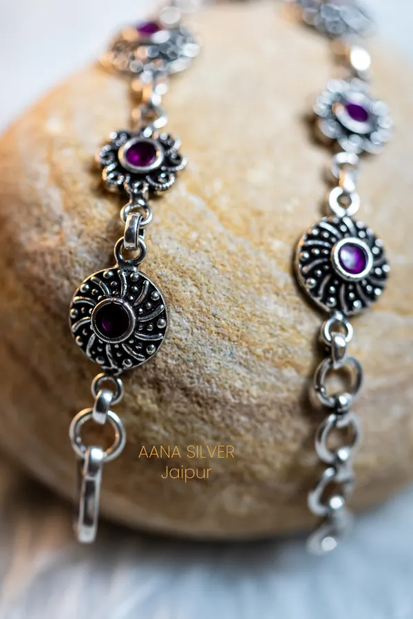 925_Pure_Sterling_Silver_|_Aabharan_Dual_Detailed_Bracelet_|_Well_Stamped_&_Hallmarked