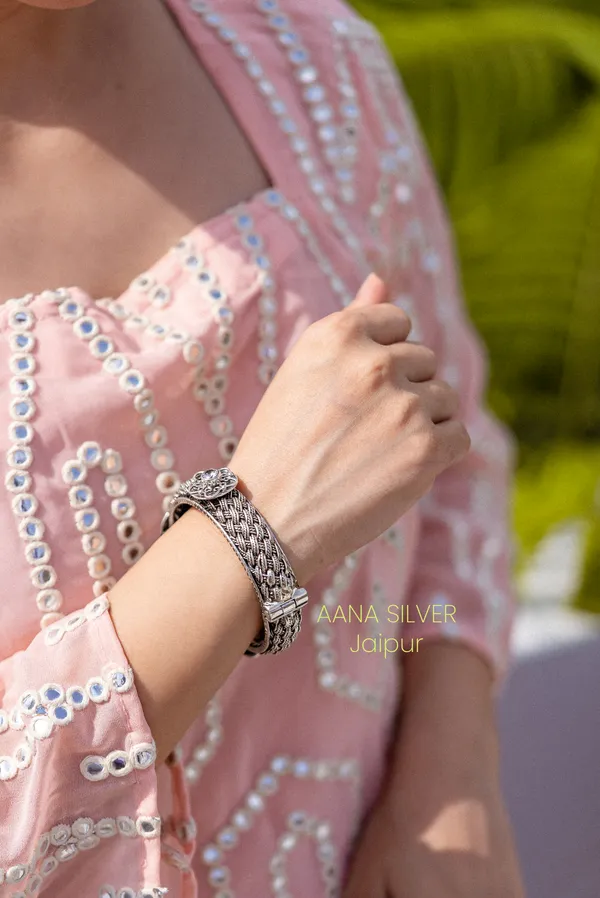 925_Pure_Sterling_Silver_|_Saundarya_Versatile_Bangle_Kada_|_Well_Stamped_&_Hallmarked