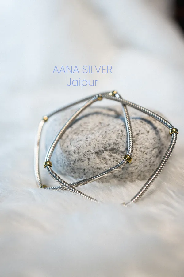 925_Pure_Sterling_Silver_|_Saundarya_Unique_Square_Bangles_|_Well_Stamped_&_Hallmarked