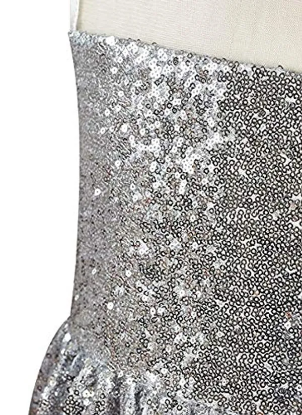 Silver_Sequined_Sequined_Round_Neck_Dress_For_Girls