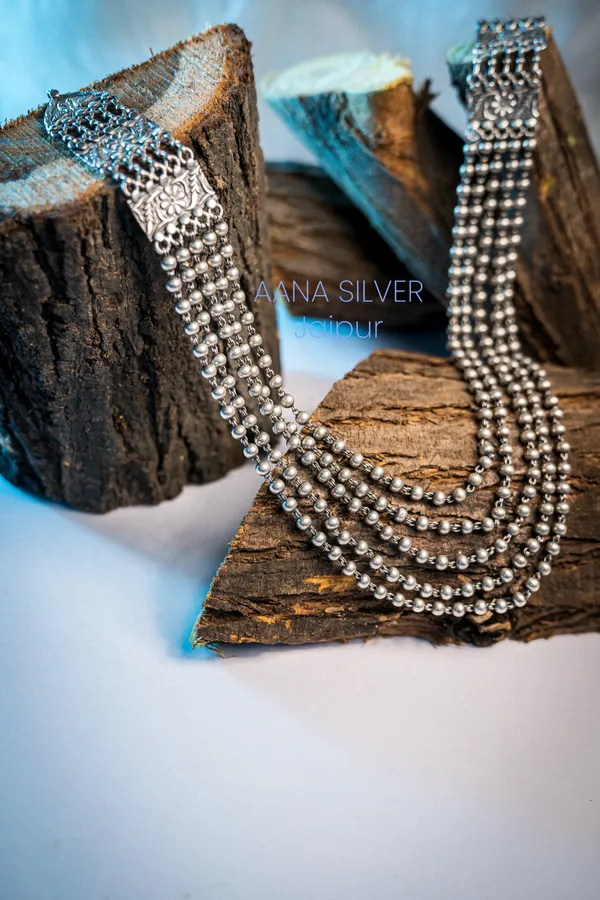 925_Pure_Sterling_Silver_|_Aabharan_Balls_Motif_Necklace_|_Well_Stamped_&_Hallmarked