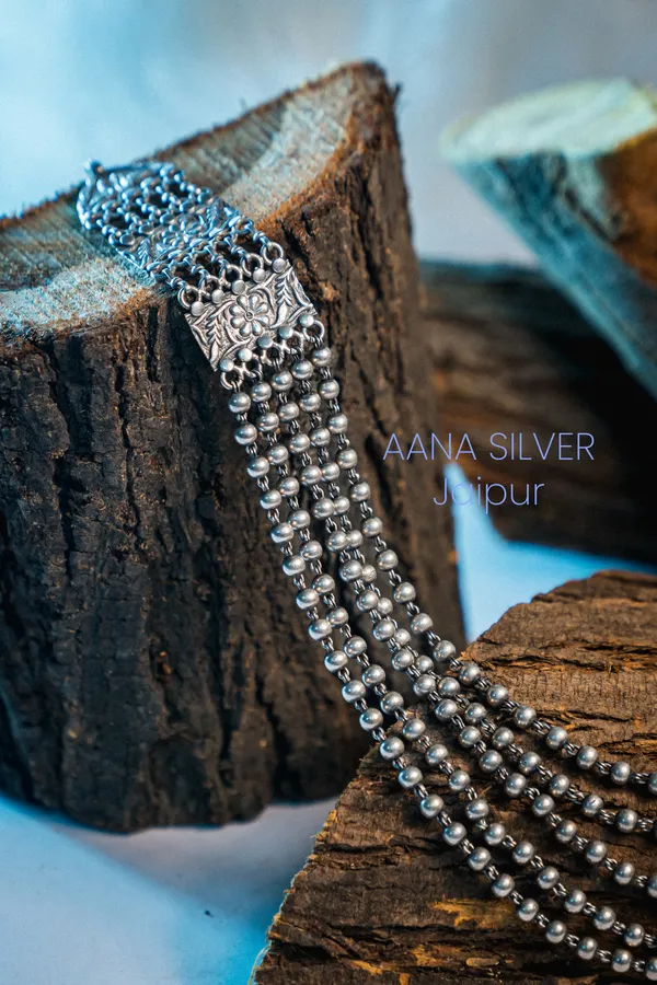 925_Pure_Sterling_Silver_|_Aabharan_Balls_Motif_Necklace_|_Well_Stamped_&_Hallmarked