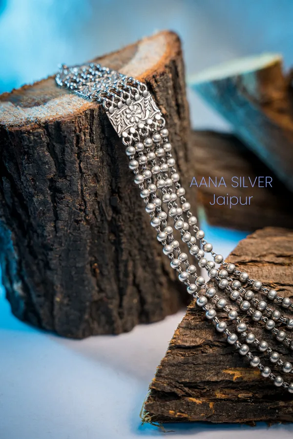 925_Pure_Sterling_Silver_|_Aabharan_Balls_Motif_Necklace_|_Well_Stamped_&_Hallmarked