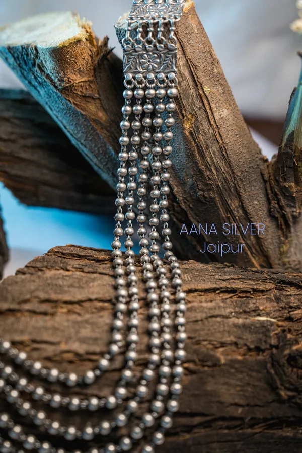 925_Pure_Sterling_Silver_|_Aabharan_Balls_Motif_Necklace_|_Well_Stamped_&_Hallmarked