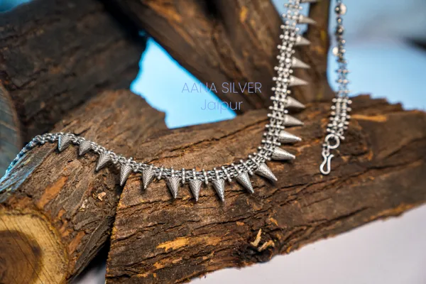 925_Pure_Sterling_Silver_|_Aabharan_Statement_Necklace_|_Well_Stamped_&_Hallmarked