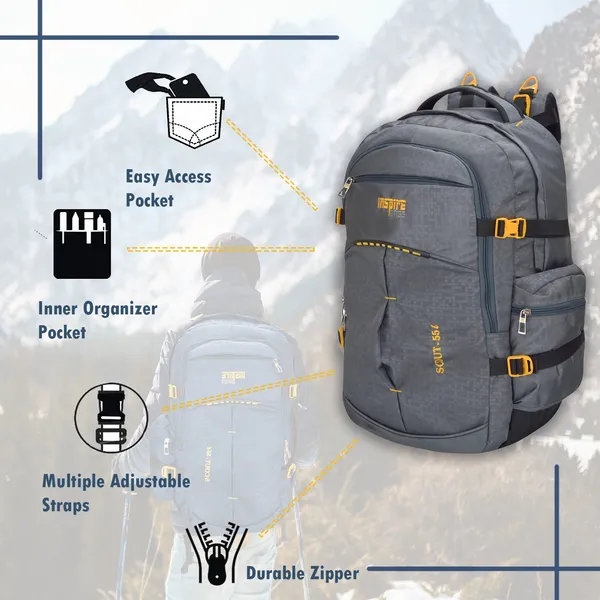 55L_Grey_Polyester_Laptop_Backpack_|_Premium_Range_Backpacks