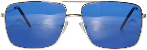 Silver_Retro_Square_Sunglasses_-_For_Unisex