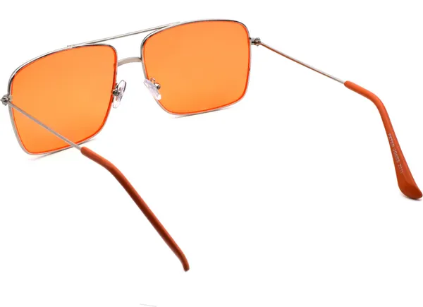 Silver_Retro_Square_Sunglasses_-_For_Unisex