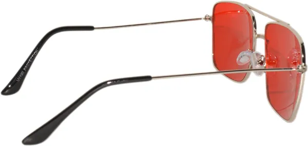 Silver_Retro_Square_Sunglasses_-_For_Unisex