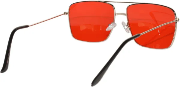 Silver_Retro_Square_Sunglasses_-_For_Unisex