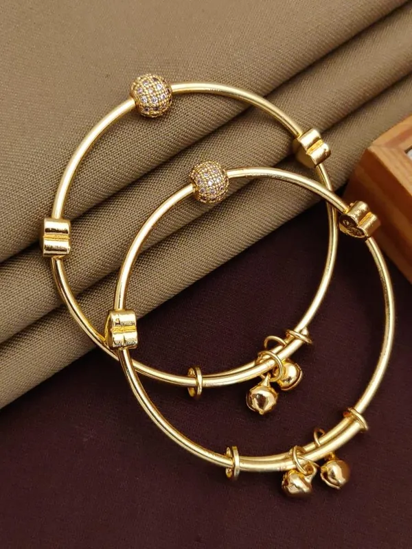 Vihaa Jewellery Stain Less Steel Gold Plated Kangan For Women And Girl Price in India Buy Vihaa Jewellery Stain Less Steel Gold Plated Kangan For Women And Girl online at undefined