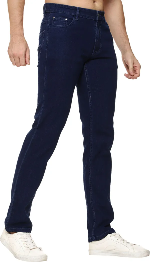 Men's_Dark_Blue_Regular_Fit_Premium_Cotton_Blend_Jeans