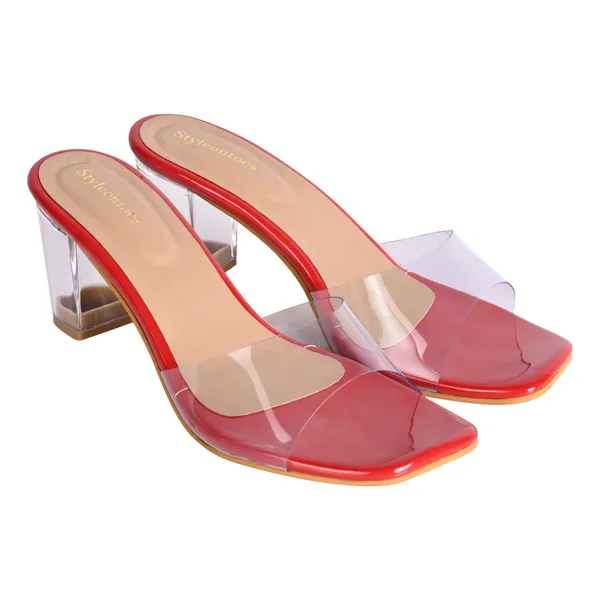 Red_Transparent_Fancy_Block_Heels_For_Women