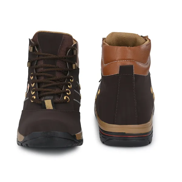 Brown_Leatherette_And_Airmix_Lace_Ups_Boots_For_Men