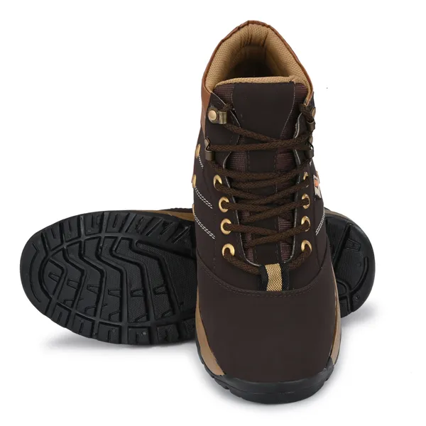 Brown_Leatherette_And_Airmix_Lace_Ups_Boots_For_Men