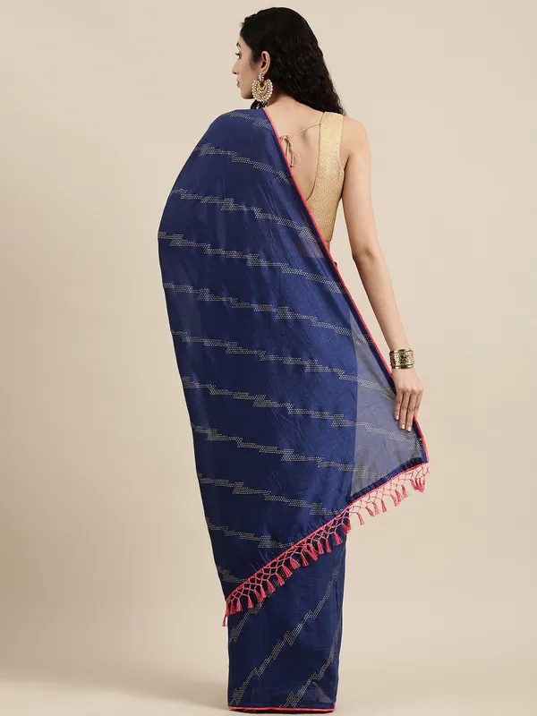 Rekha_Maniyar_Women's_Matka_Silk_Leheriya_Printed_Saree_With_Embroideried_Blouse_Piece