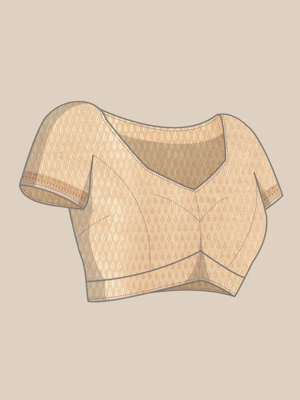 Beige_Masrise_Cotton/Cotton_Banarasi_Sarees_For_Women