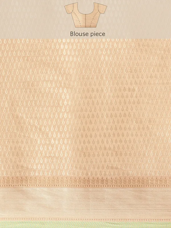 Beige_Masrise_Cotton/Cotton_Banarasi_Sarees_For_Women