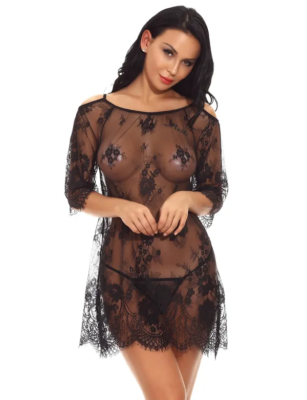 Black_Eye_Lash_Babydoll_Dress_For_Women