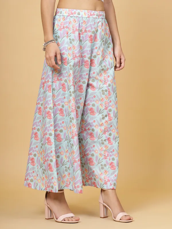 Pink_Pure_Cotton_Big_Flair_Printed_Regular_Palazzo