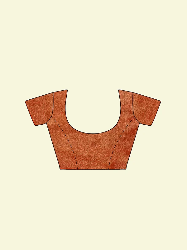 Orange_Cotton_Blend_Banarasi_Sarees_For_Women