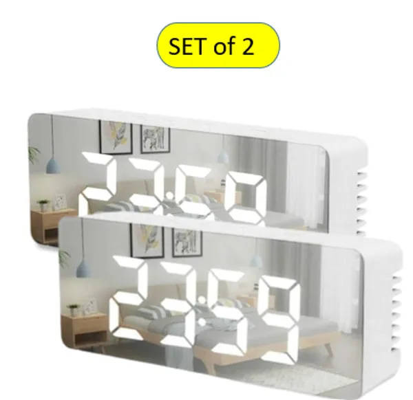 Set_of_2_Digital_Table_Mirror_Alarm_Clock,__Modern_Smart_Back_Light,_With_Sensor_Date_And_Temperature_For_Office,_Home_And_Bedroom_|Alarm_Clock_For_Heavy_Sleeper_(White)_-_14_Cm