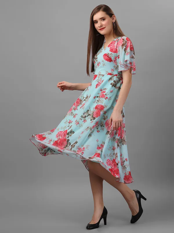 Sea_Green_&_Red_Floral_Georgette_Maxi_Dress