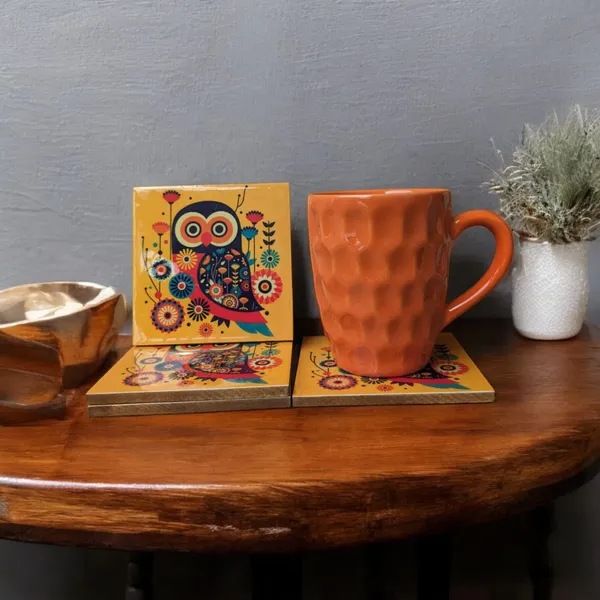 Set_of_4_Vibrant_Owl_Design_MDF_Coasters