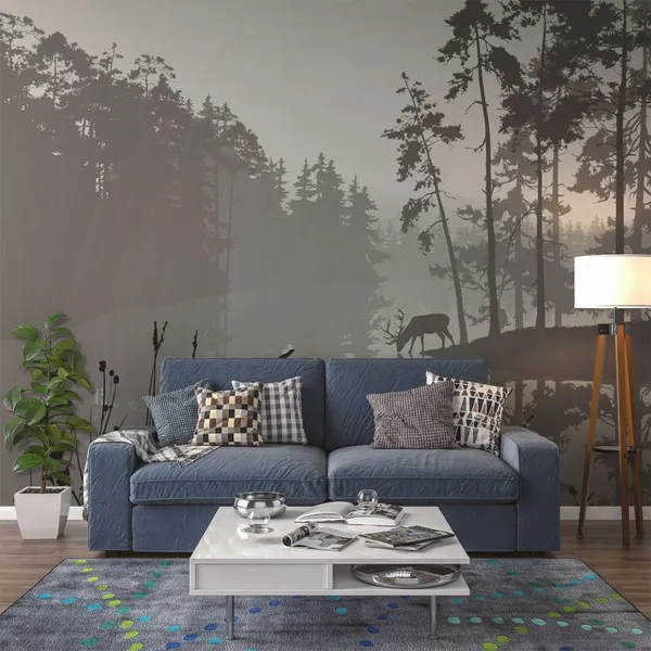 Shadows_Forest_River_Landscape_Mural_Wallpaper.