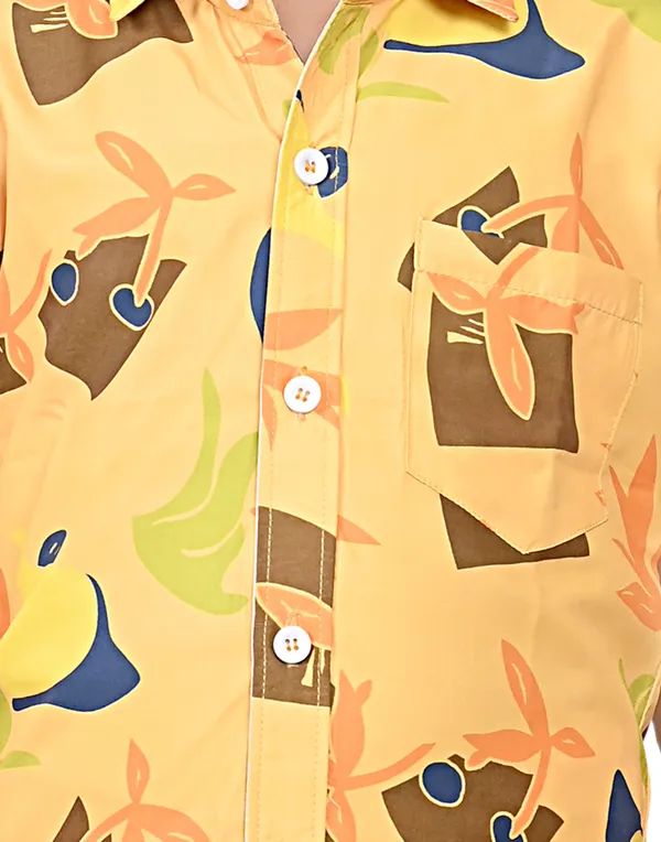 Yellow_Boys_Casual_Shirt_Shorts