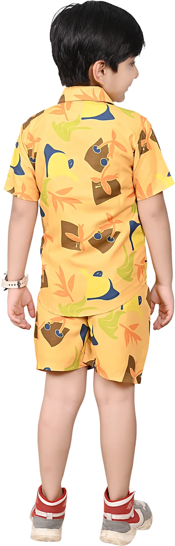Yellow_Boys_Casual_Shirt_Shorts