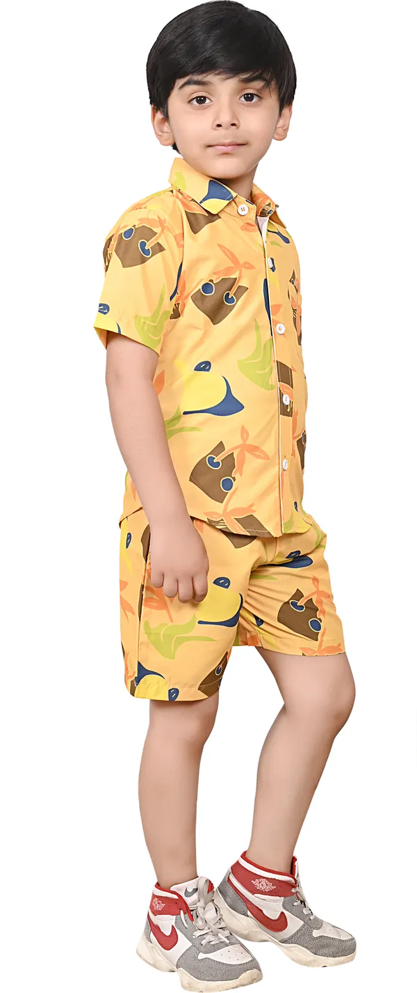 Yellow_Boys_Casual_Shirt_Shorts