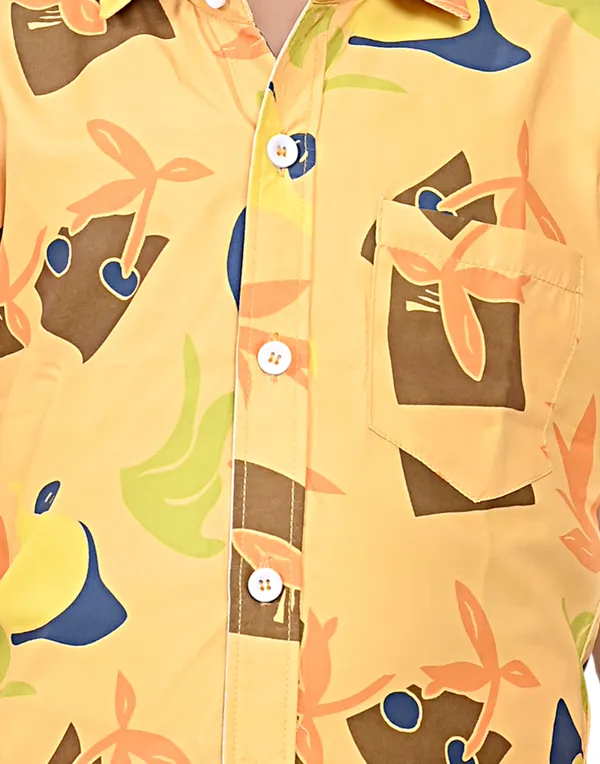 Yellow_Boys_Casual_Shirt_Shorts