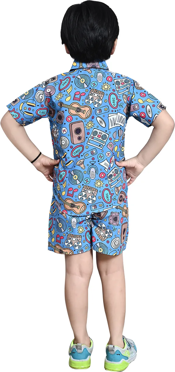 Dark_Blue_Boys_Casual_Shirt_Shorts