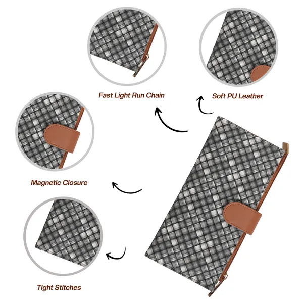 Wallet_for_Women's_|_Clutch_|Two_Fold_Wallet|_Vegan_Leather_|_Holds_Upto_10_Cards_1_ID_Slot_|_2_Notes_&_1_Coin_Compartment_|_Magnetic_Closure|_(Dark_Grey-White)