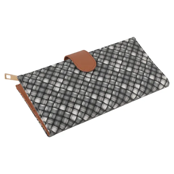 Wallet_for_Women's_|_Clutch_|Two_Fold_Wallet|_Vegan_Leather_|_Holds_Upto_10_Cards_1_ID_Slot_|_2_Notes_&_1_Coin_Compartment_|_Magnetic_Closure|_(Dark_Grey-White)