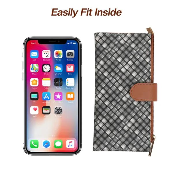 Wallet_for_Women's_|_Clutch_|Two_Fold_Wallet|_Vegan_Leather_|_Holds_Upto_10_Cards_1_ID_Slot_|_2_Notes_&_1_Coin_Compartment_|_Magnetic_Closure|_(Dark_Grey-White)