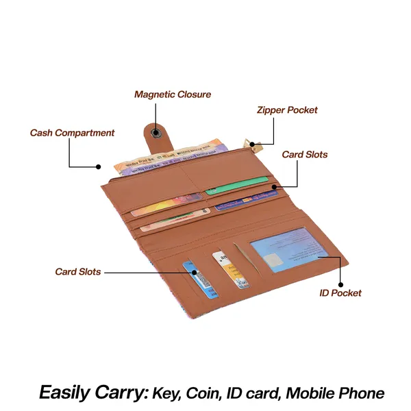 Wallet_for_Women's_|_Clutch_|Two_Fold_Wallet|_Vegan_Leather_|_Holds_Upto_10_Cards_1_ID_Slot_|_2_Notes_&_1_Coin_Compartment_|_Magnetic_Closure|_(Dark_Grey-White)
